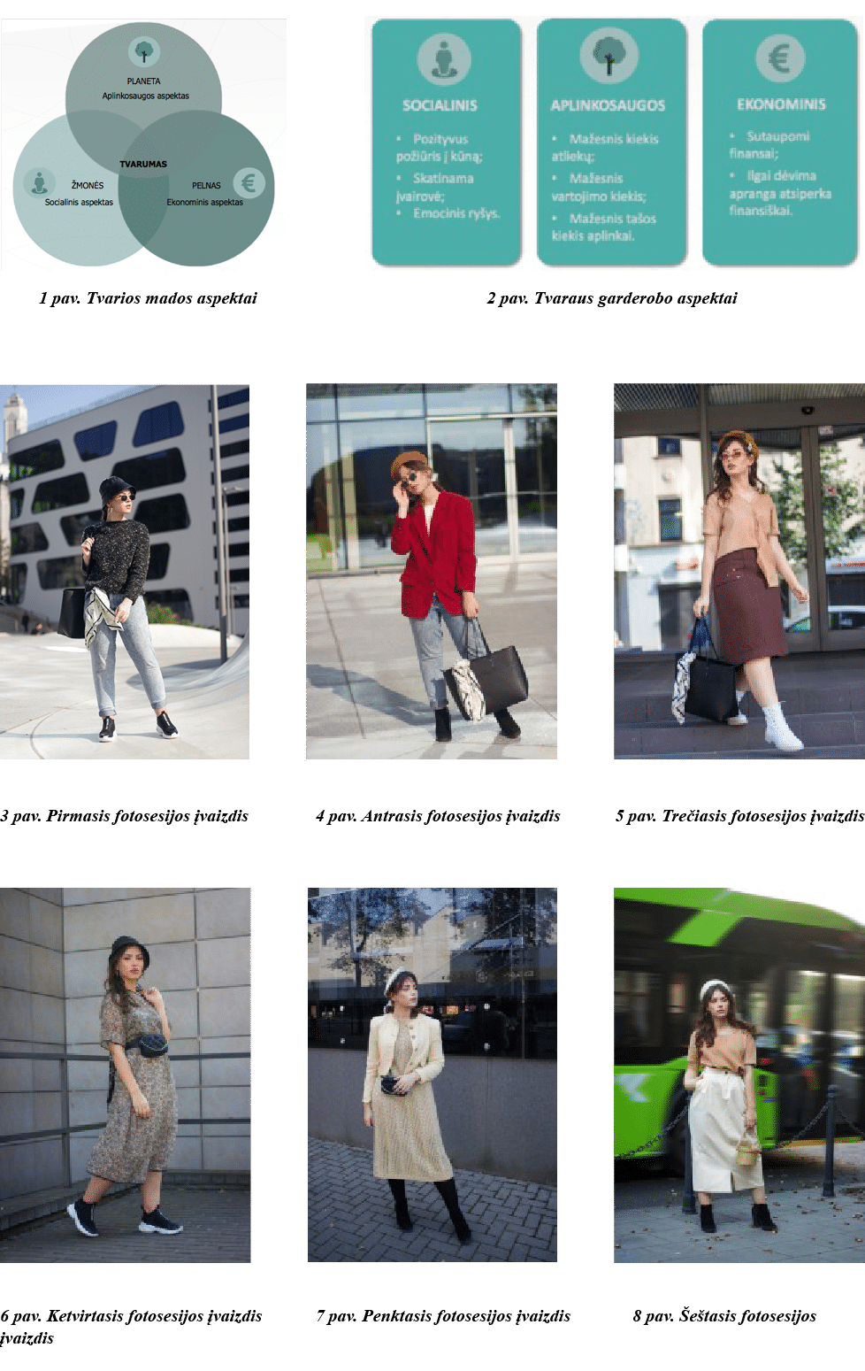               1 pav  Tvarios mados aspektai                          2 pav  Tvaraus garderobo aspektai                  
